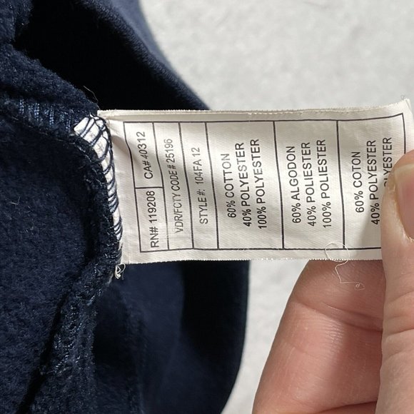 Adidas Notre Dame Pullover Hoodie Size XL Blue Green‎ Logo Spell Out Pockets - Picture 8 of 12